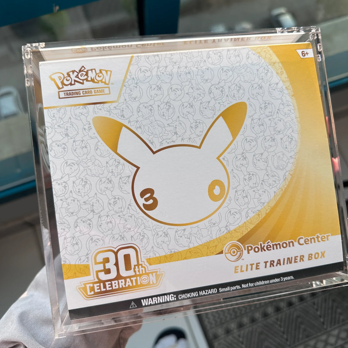 30th Celebration Pokemon Center Elite Trainer Box Unsealed with FREE ACRYLIC CASE INCLUDED