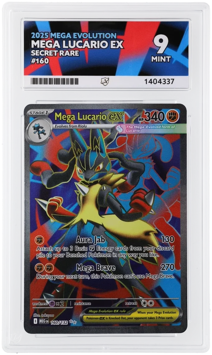 Mega Lucario ex 160/132 (Mega Evolution) — ACE 9