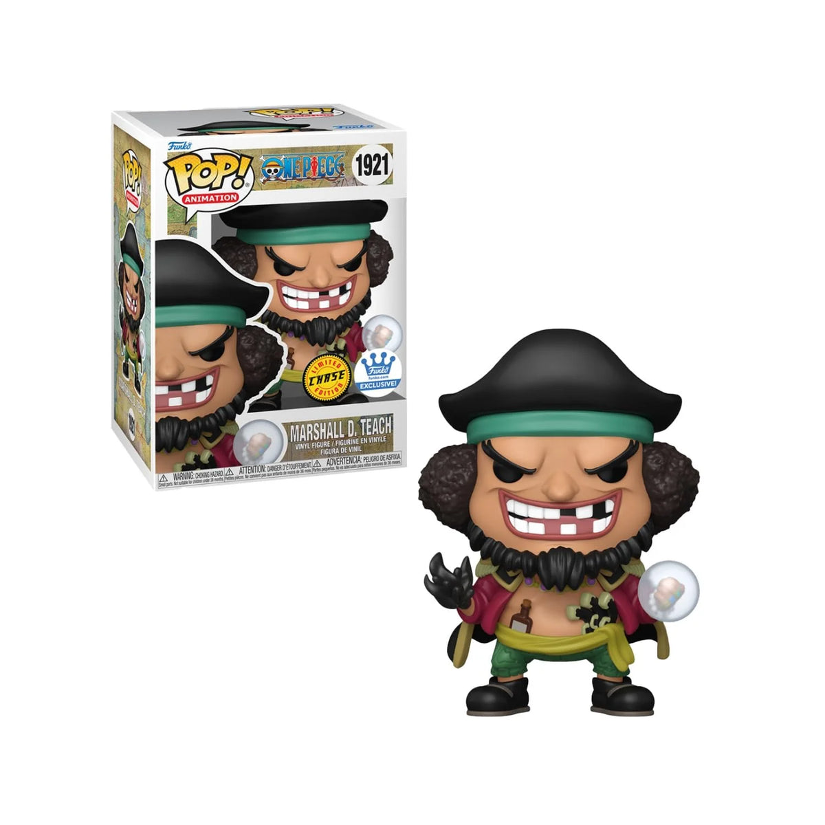 Funko POP! Animation: One Piece - Marshall D.Teach, Chase Edition, Shop Exclusive, #1921