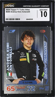 Andrea Kimi Antonelli, F1 Turbo Attax, #269, 2024, Topps,  CGC 10