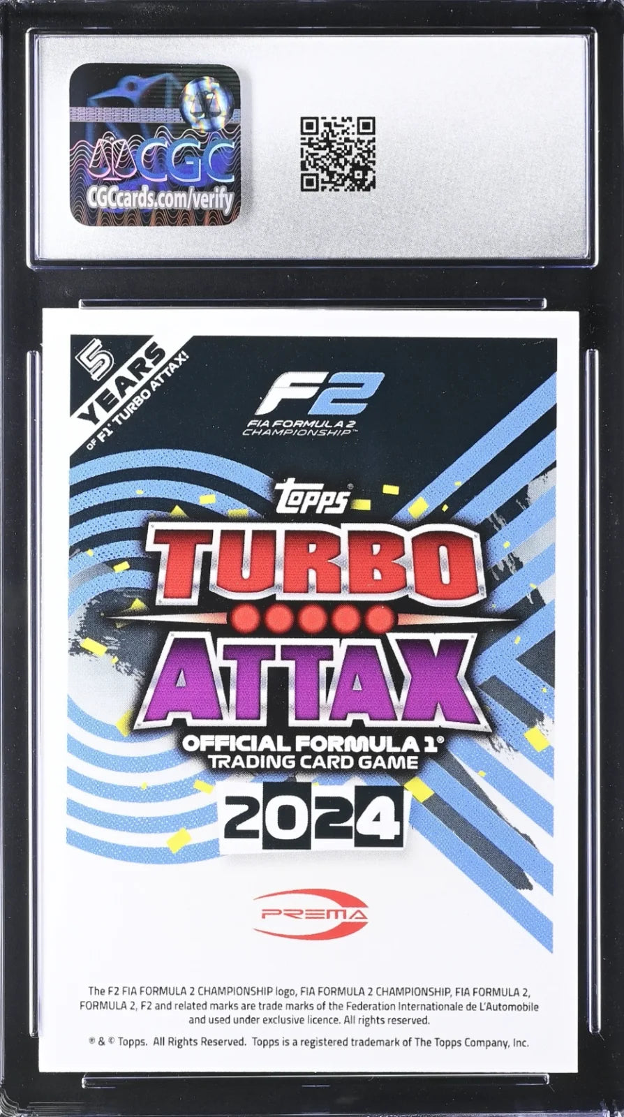 Andrea Kimi Antonelli, F1 Turbo Attax, #269, 2024, Topps,  CGC 10