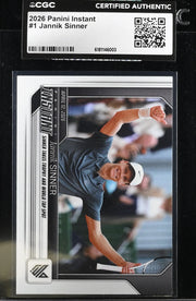 Jannik Sinner, #1, 2026, Panini Instant, CGC AUTHENTIC