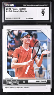Jannik Sinner, JS-1, Panini Instant, 2024, CGC 9