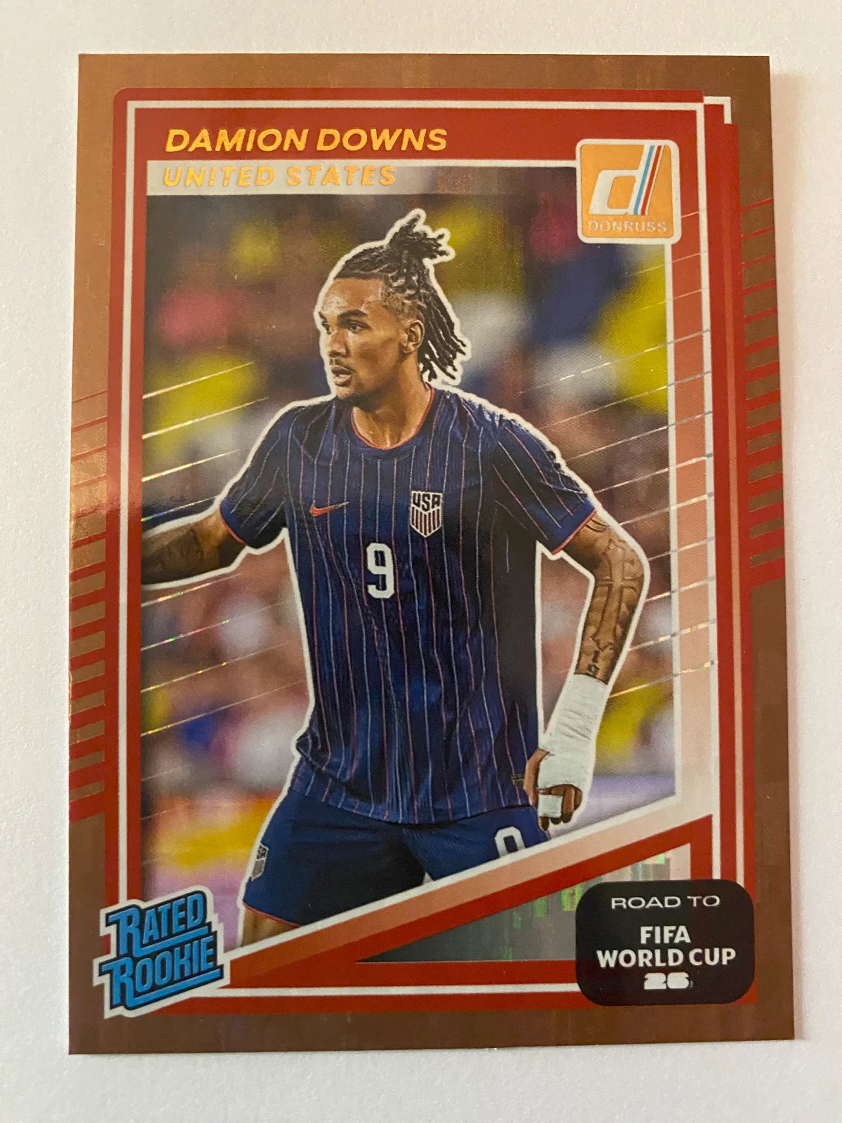 2025-26 Donruss Road to FIFA World Cup - Bronze #201 Damion Downs RATED ROOKIE