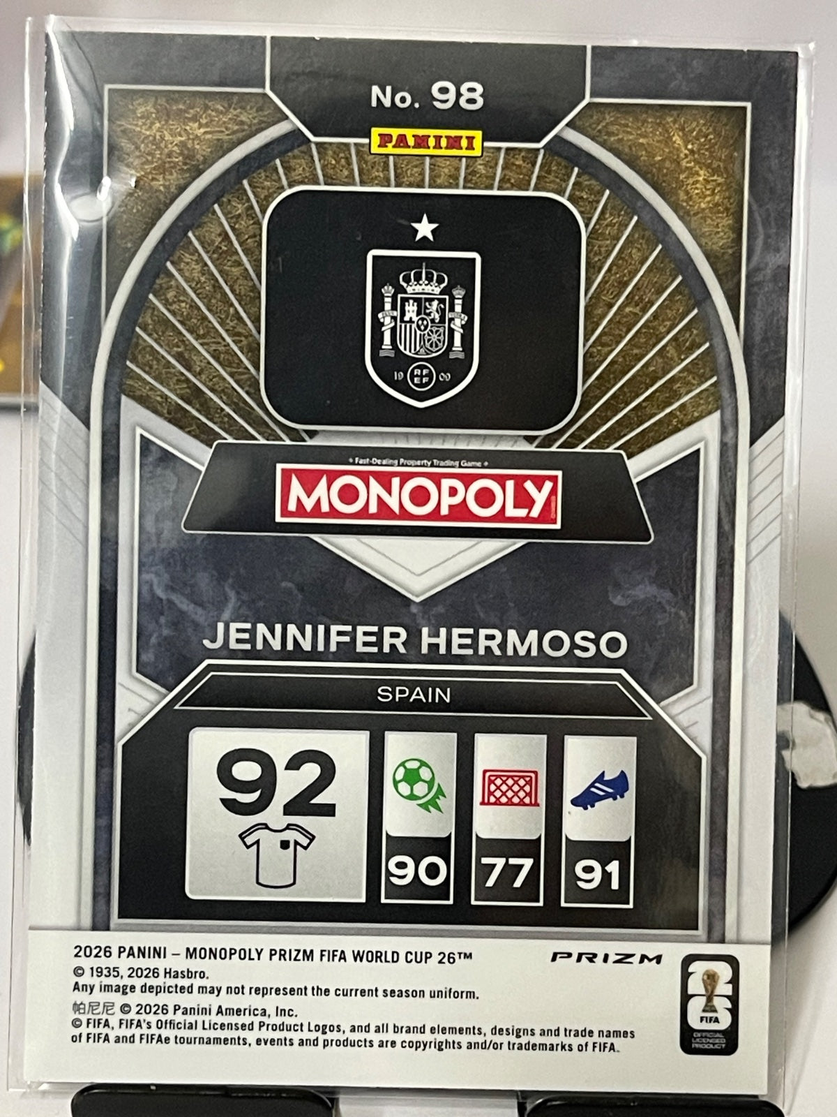 Jennifer Hermoso Gold Cracked Ice parallel