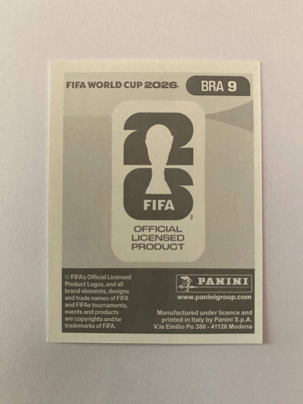 2026 Panini FIFA World Cup Stickers (Blue Fronts w/ White Border) - #BRA9 Lucas Paquetá