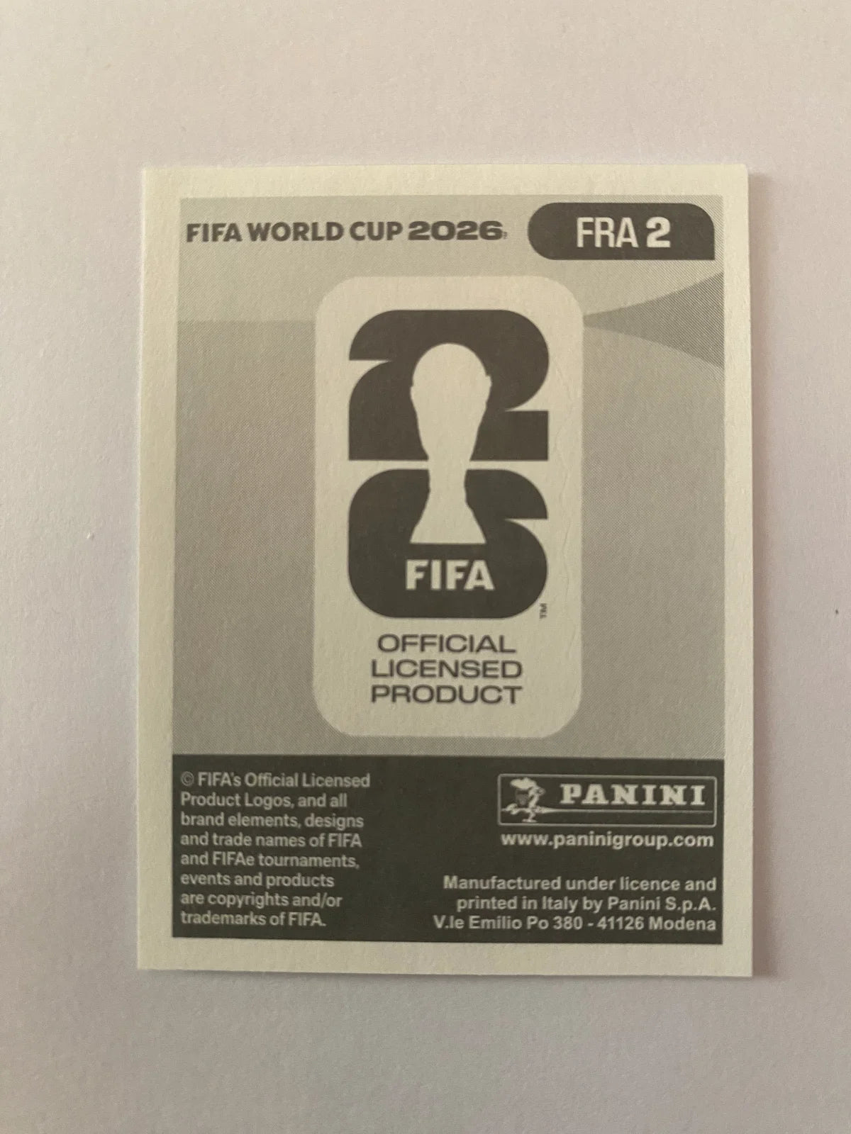 2026 Panini FIFA World Cup Stickers Blue Fronts w/ White Border - #FRA2 Mike Maignan