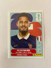 2026 Panini FIFA World Cup Stickers Blue Fronts w/ White Border - #FRA4 William Saliba