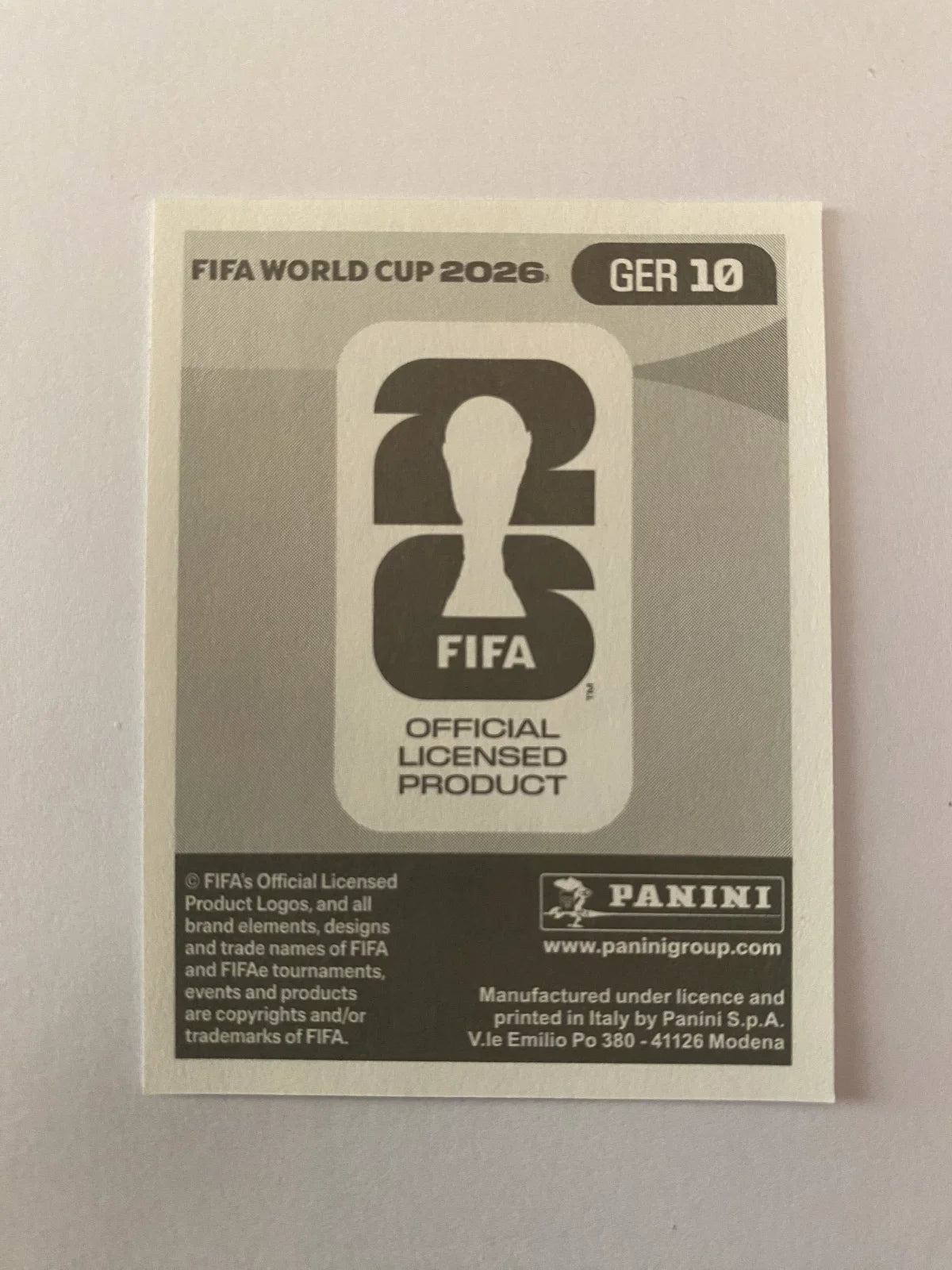 2026 Panini FIFA World Cup Stickers Blue Fronts w/ White Border - #GER10 Joshua Kimmich