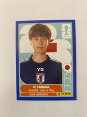 2026 Panini FIFA World Cup Stickers Blue Fronts w/ White Border - Blue #JPN10 Ao Tanaka