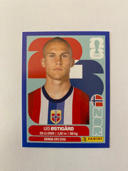 2026 Panini FIFA World Cup Stickers Blue Fronts w/ White Border - Blue #NOR4 Leo Ostigård
