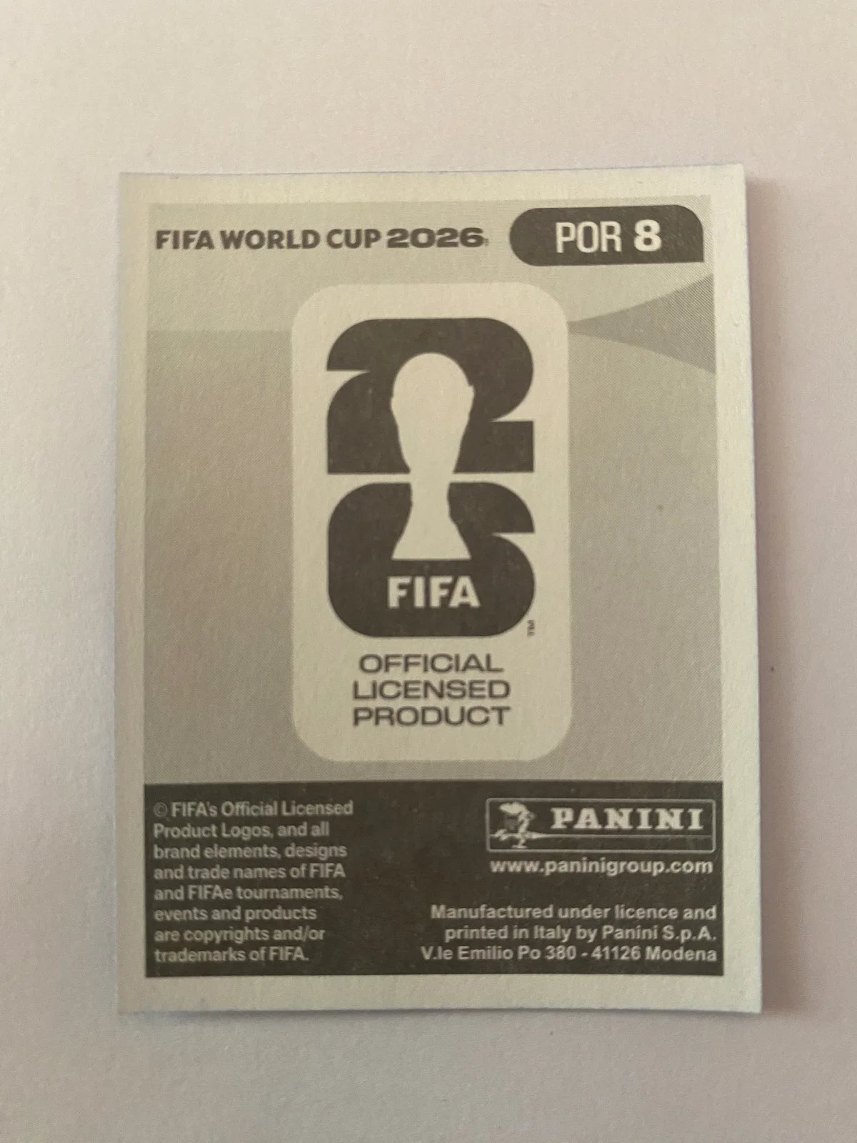 2026 Panini FIFA World Cup Stickers Blue Fronts w/ White Border - Blue #POR8 Gonçalo Inácio