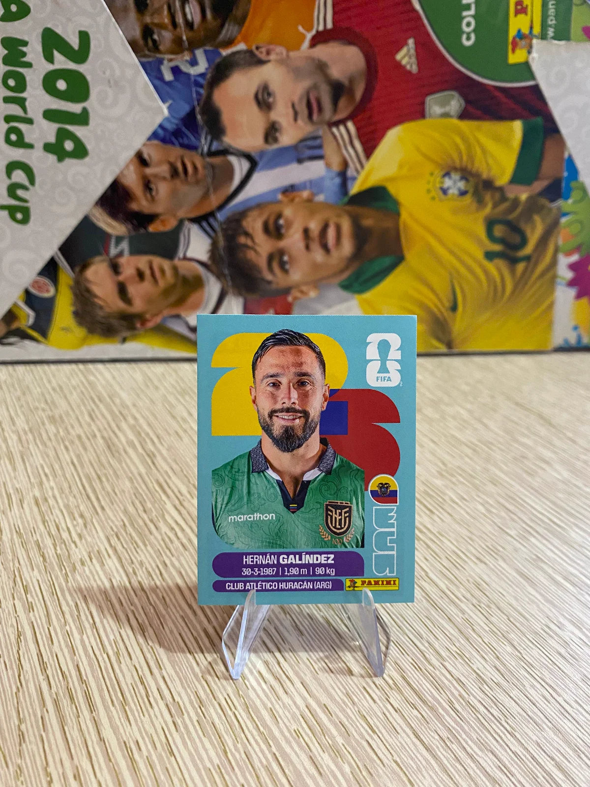 2026 Panini FIFA World Cup Stickers International Edition "Printed in Italy" Back - #ECU2 Hernán Galíndez