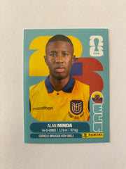 2026 Panini FIFA World Cup Stickers International Edition "Printed in Italy" Back - #ECU18 Alan Minda