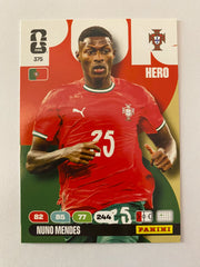 2026 Panini Adrenalyn XL FIFA World Cup - #375 Nuno Mendes