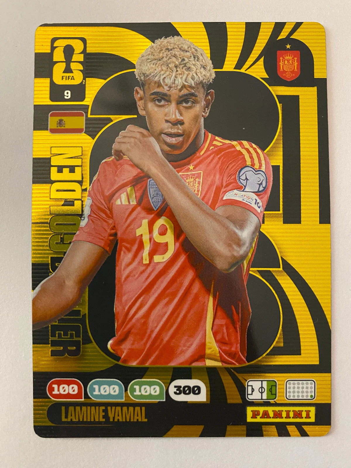 2026 Panini Adrenalyn XL FIFA World Cup - #9 Lamine Yamal GOLDEN BALLER