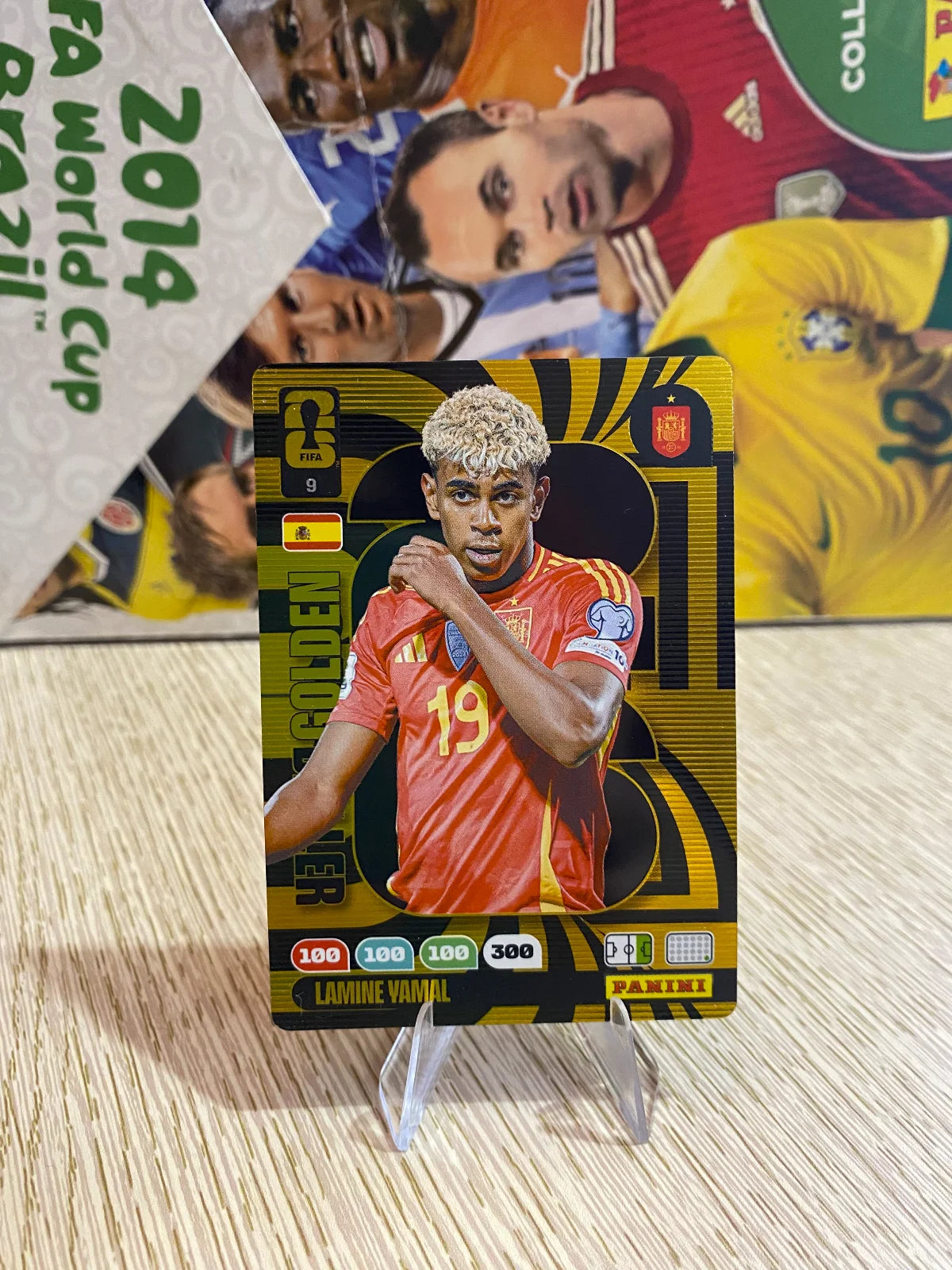 2026 Panini Adrenalyn XL FIFA World Cup - #9 Lamine Yamal GOLDEN BALLER