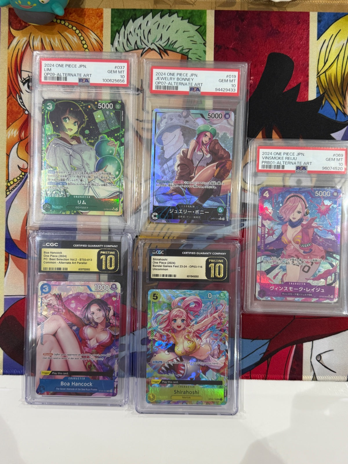5 SLAB ONE PIECE (PSA & CGC) All 10