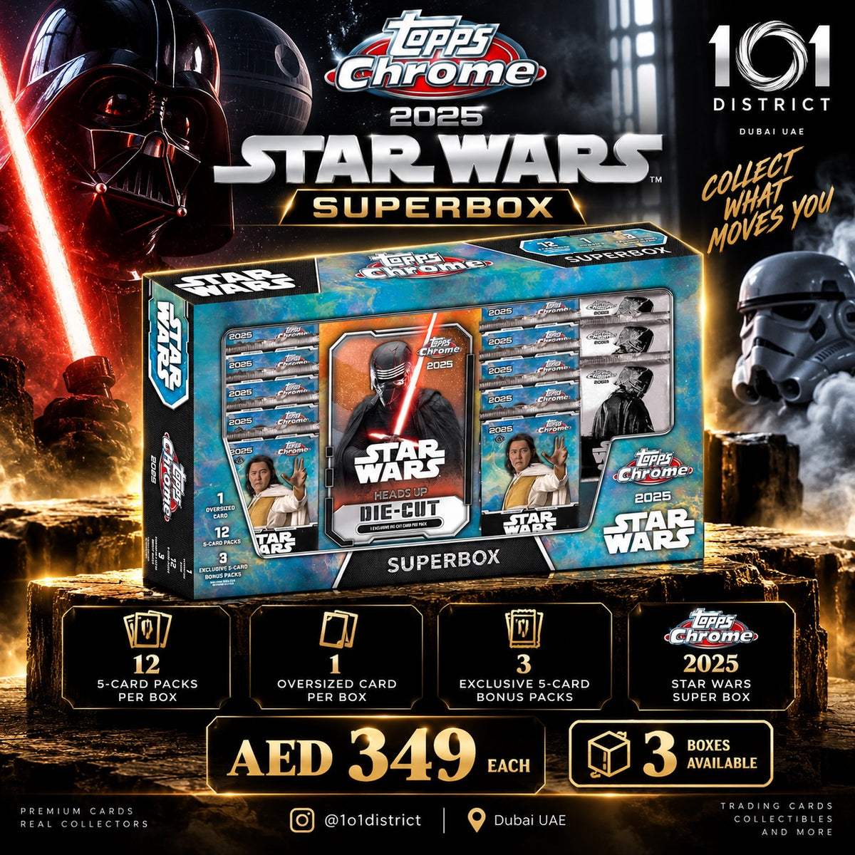 TOPPS CHROME STAR WARS SUPERBOX 2025