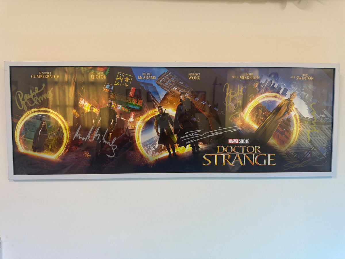 Marvel Studios Doctor Strange (2016) Framed Cast Signed Movie Poster – Multi-Signed