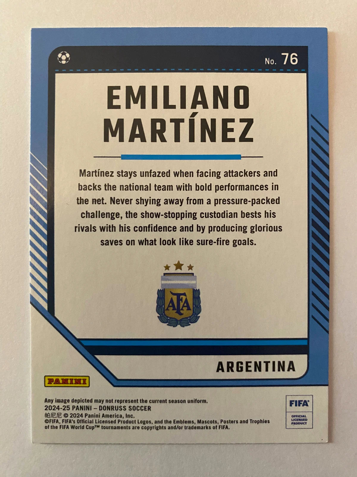 2024-25 Donruss - #76 Emiliano Martinez