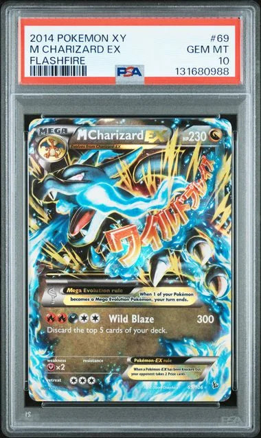 M Charizard EX (X) 69 (Flashfire) — PSA 10