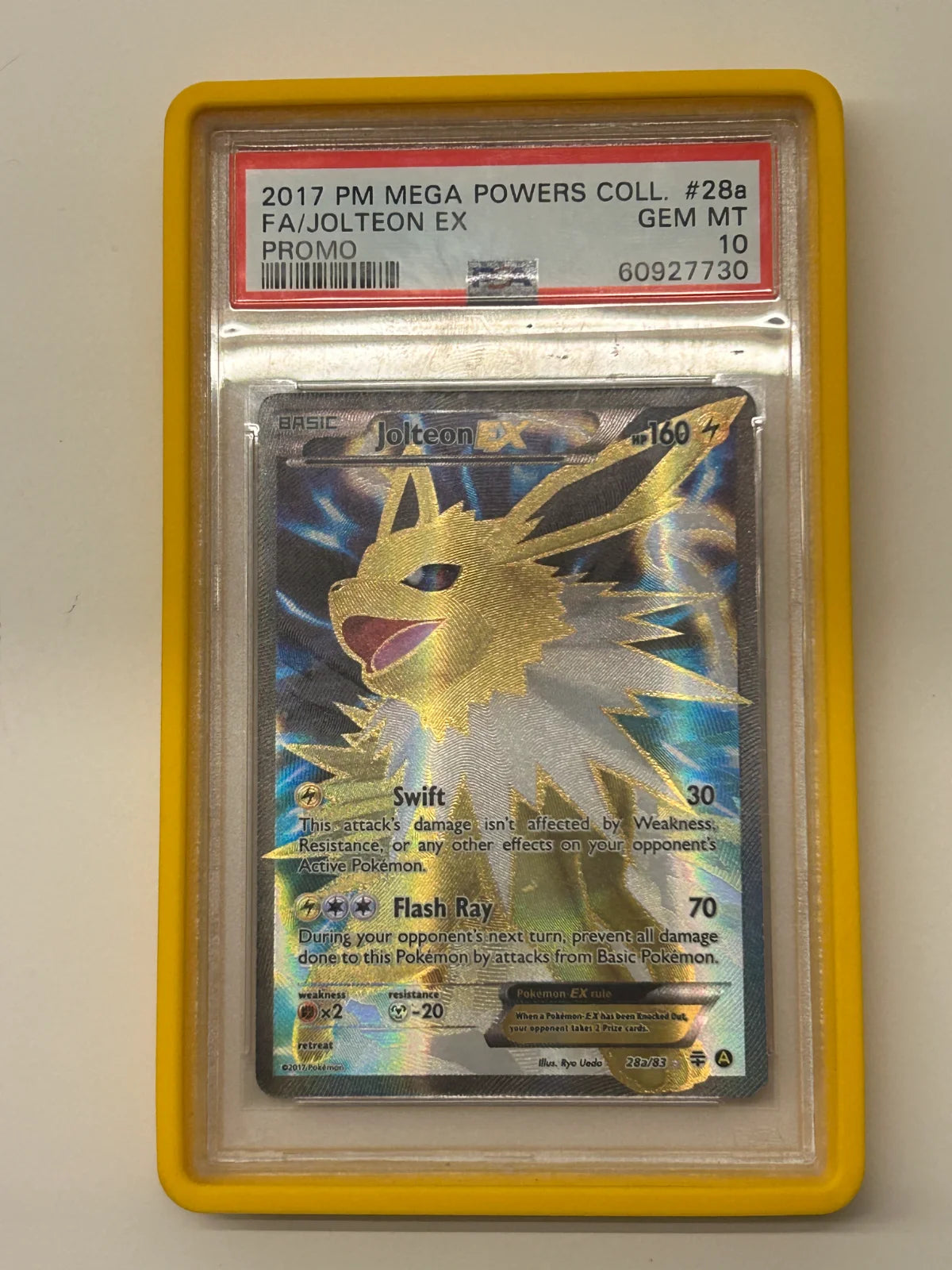 Jolteon EX 28a (Alternate Art Promos) — PSA 10