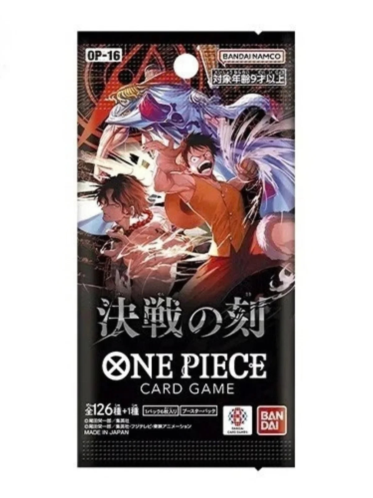 One Piece Card Game OP-16 The Time of Battle Booster Pack – Japanese Edition, 6 Cards