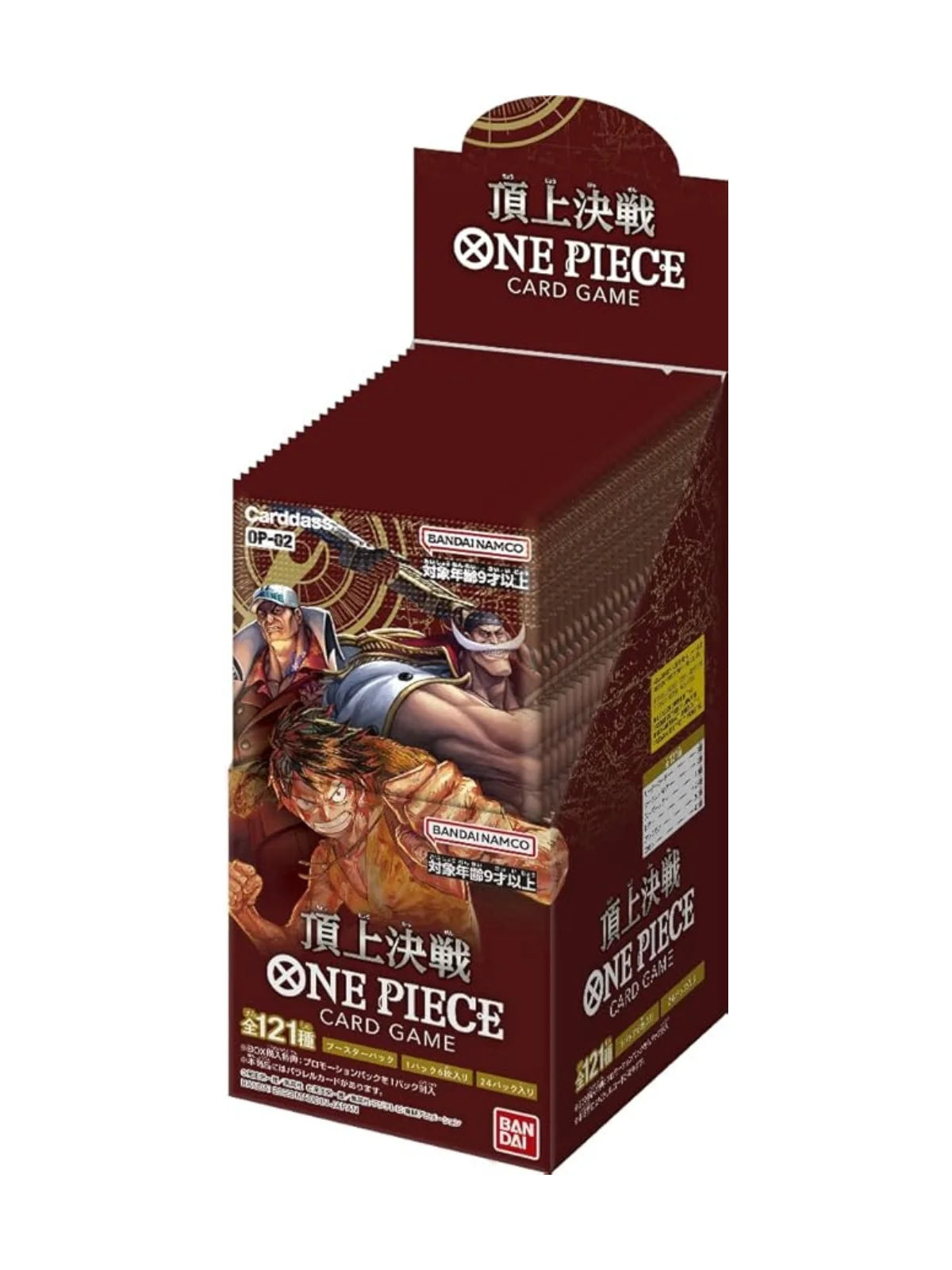 One Piece Card Game OP-02 Paramount War Booster Pack – Japanese Edition, 6 Cards