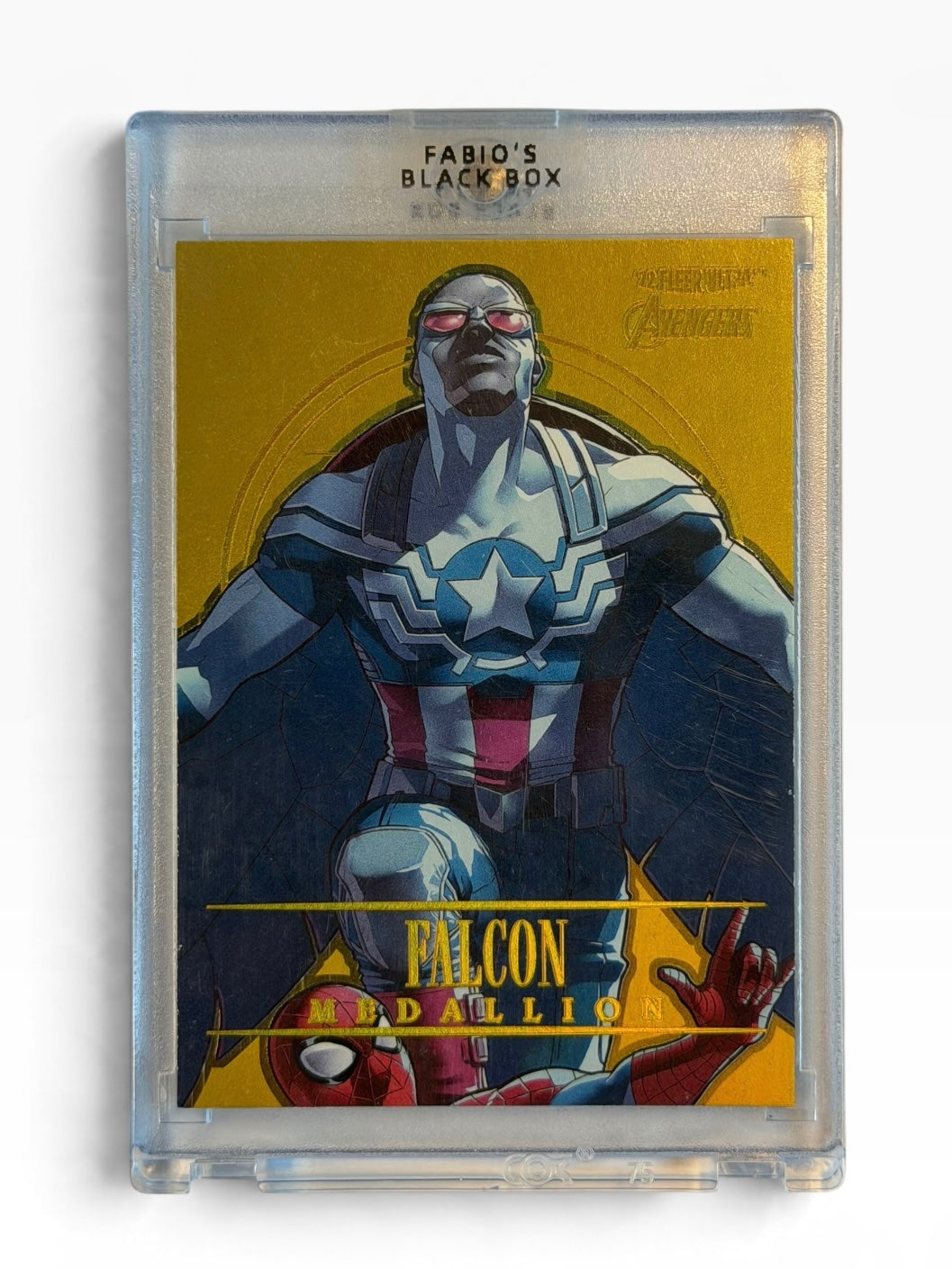 2022 Marvel Fleer Ultra Avengers Falcon Gold Medallion /200