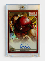 2022 Upper Deck Marvel Platinum Juggernaut Artist Auto by Gil Martimiano