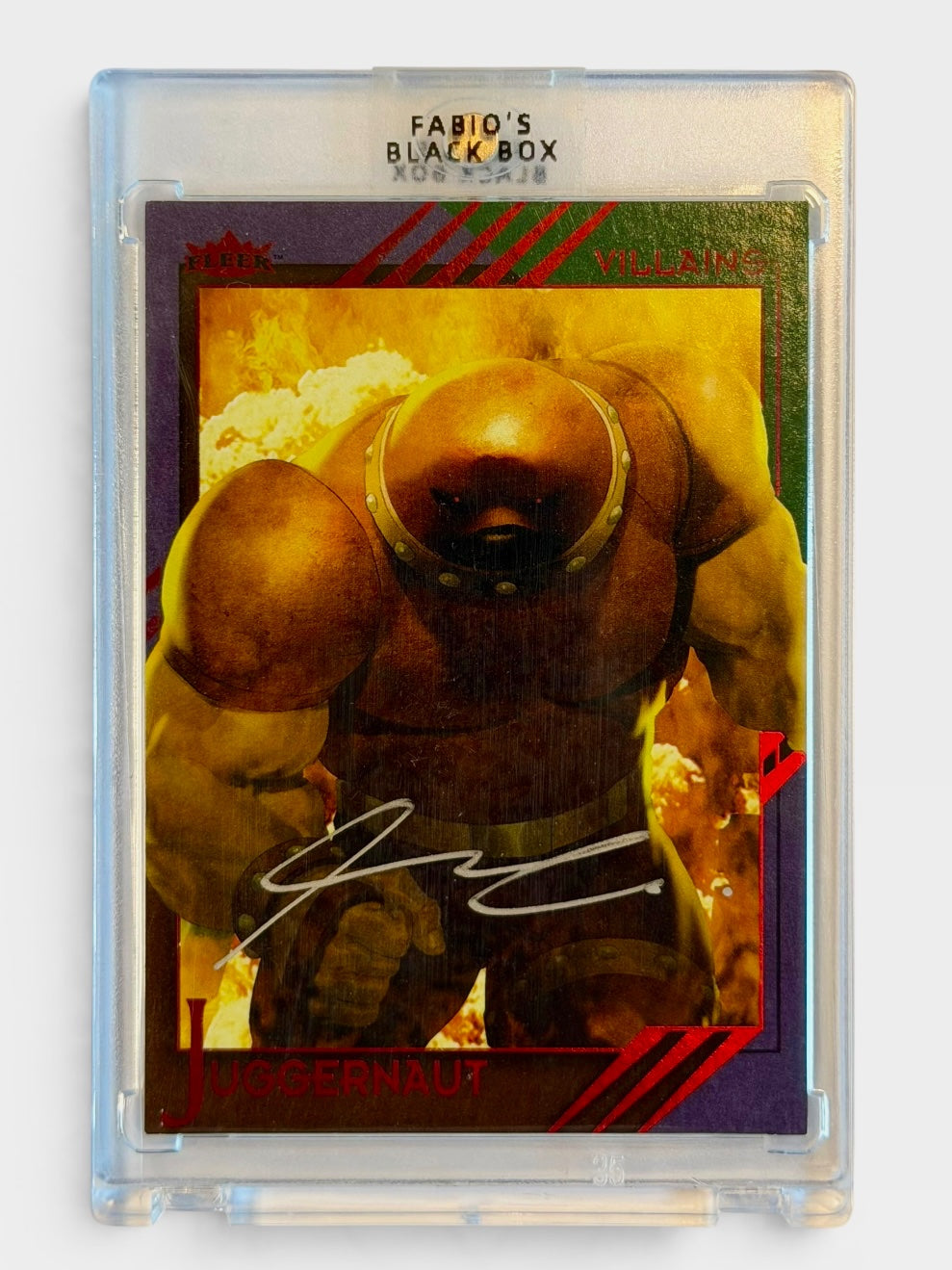 2015 Marvel Fleer Retro Juggernaut Artist Auto by Ariel Olivetti