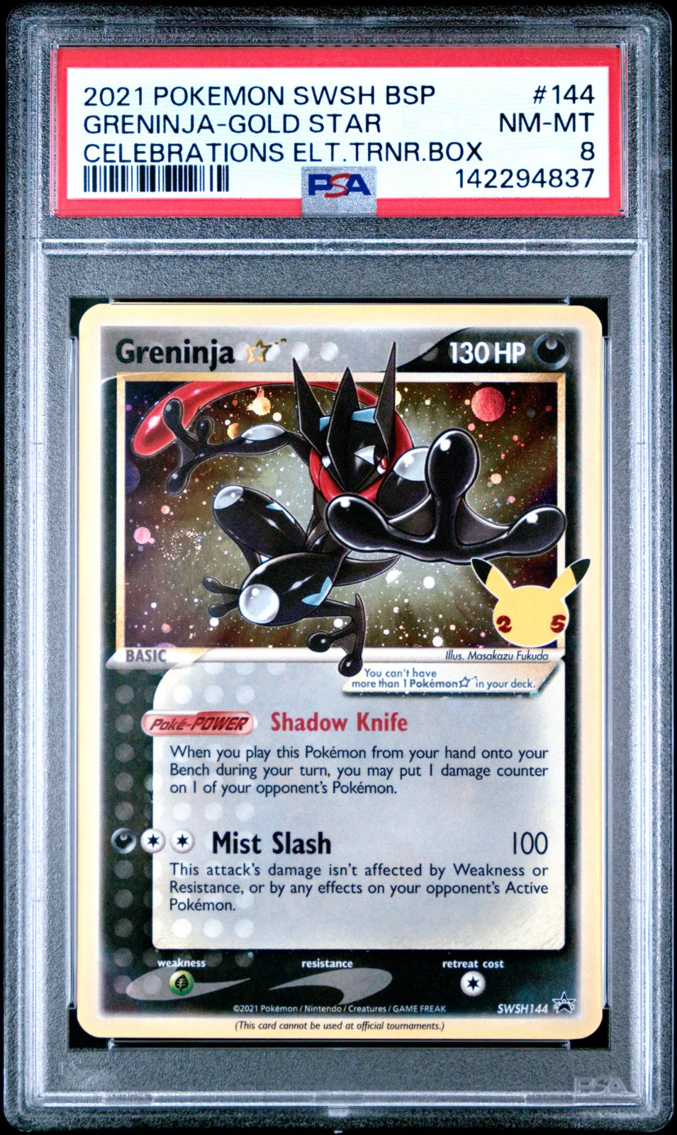 Greninja Star SWSH144 (Sword & Shield Promo) — PSA 8