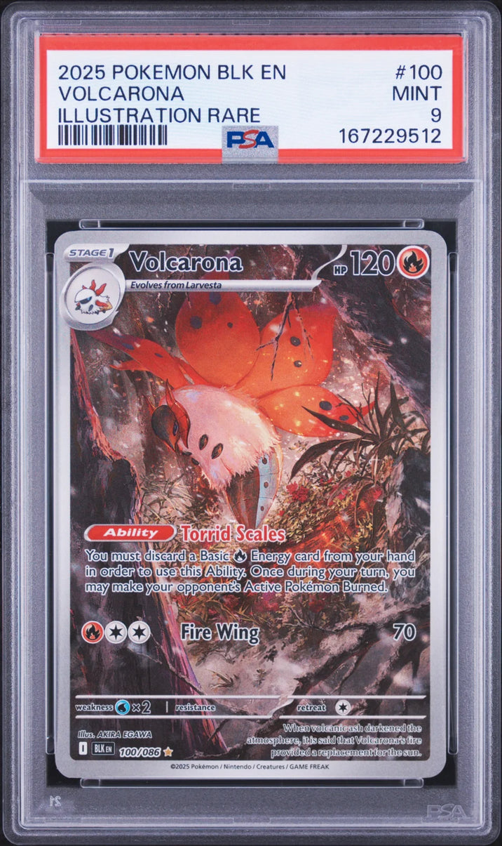 Volcarona 100/086 (Black Bolt) — PSA 9