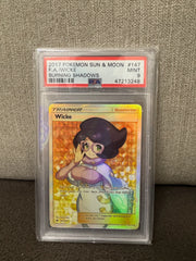 Wicke (Full Art) 147/147 (Burning Shadows) — PSA 9