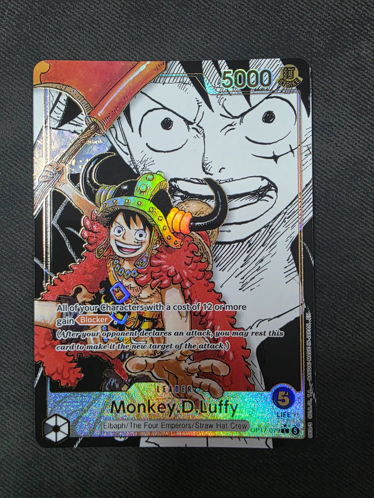 Monkey.D.Luffy (079) (Super Leader Alternate Art) OP17-079 (The World's Strongest Warriors)