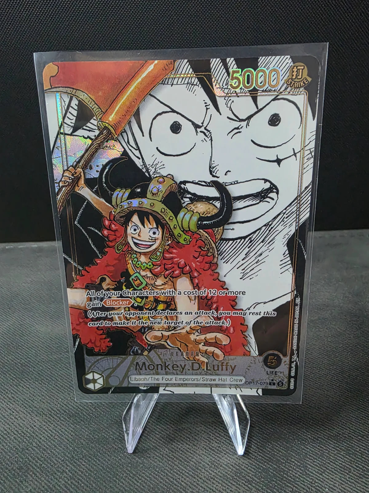 Monkey.D.Luffy (079) (Super Leader Alternate Art) OP17-079 (The World's Strongest Warriors)