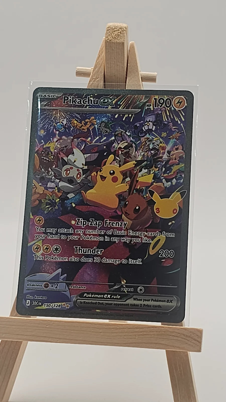 Pikachu ex 150/128 (30th Celebration)