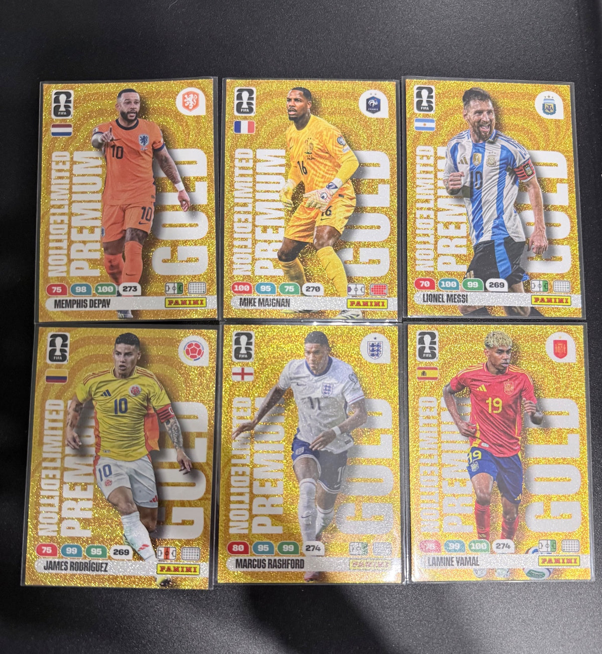 Panini FIFA World Cup 2026 Adrenalyn XL - Gold Limited Edition Full Set
