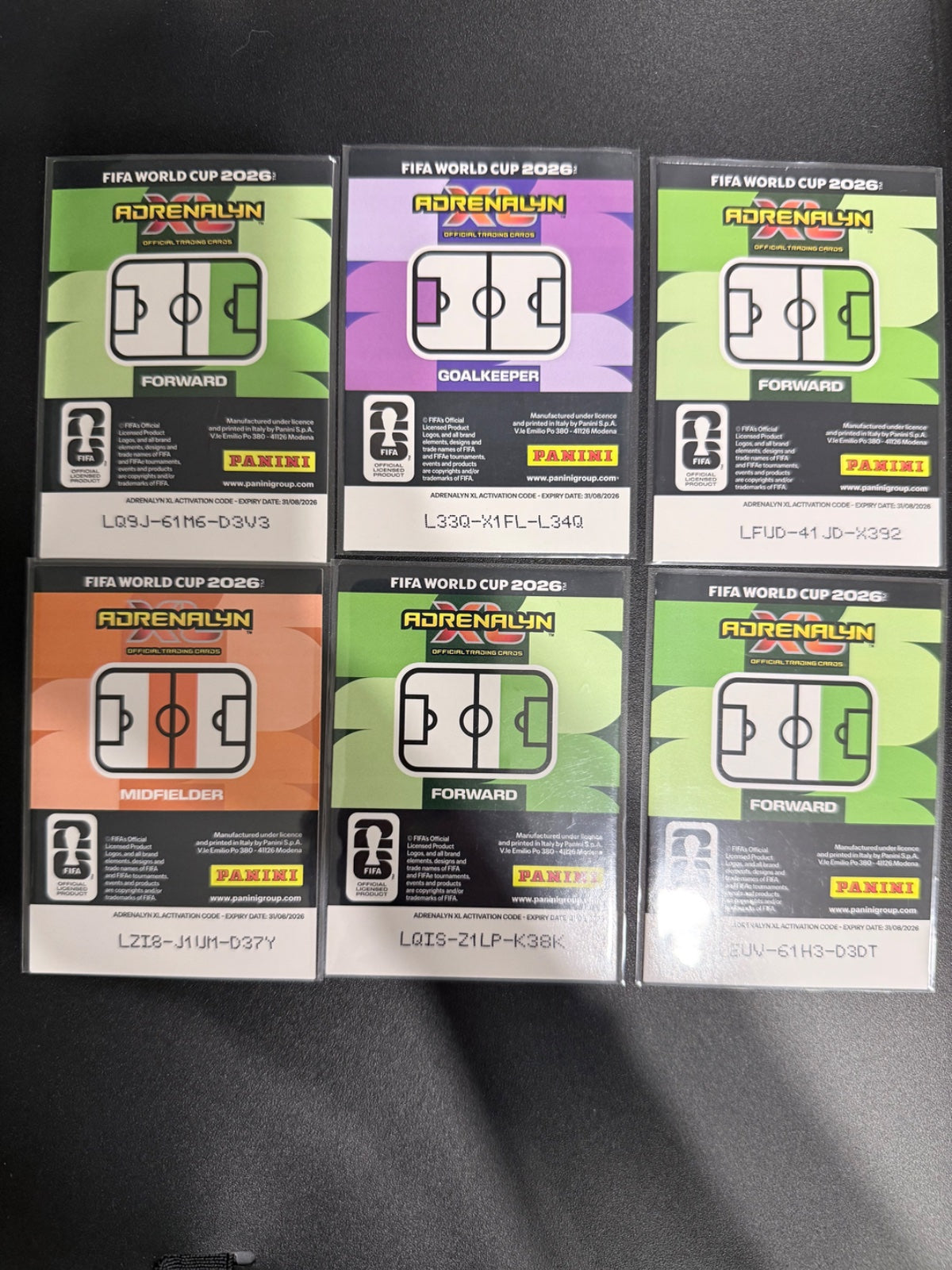 Panini FIFA World Cup 2026 Adrenalyn XL - Gold Limited Edition Full Set