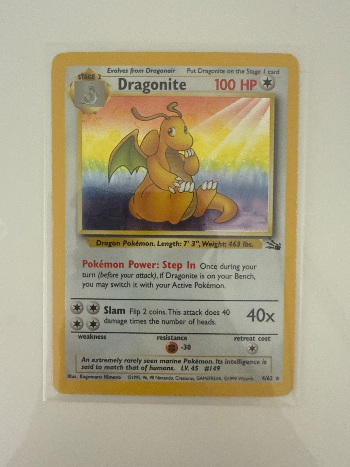 Dragonite 4 · Unlimited Holofoil (Fossil)