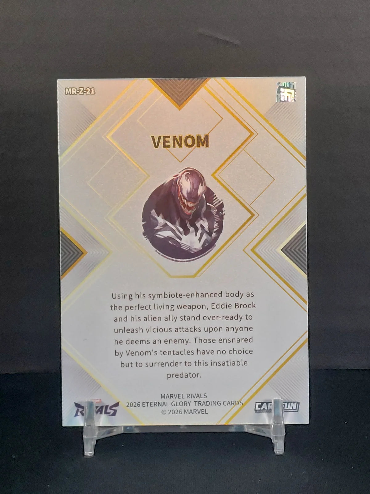 VENOM Hero Debut Card 2026 CardFun Marvel Rivals: Eternal Glory