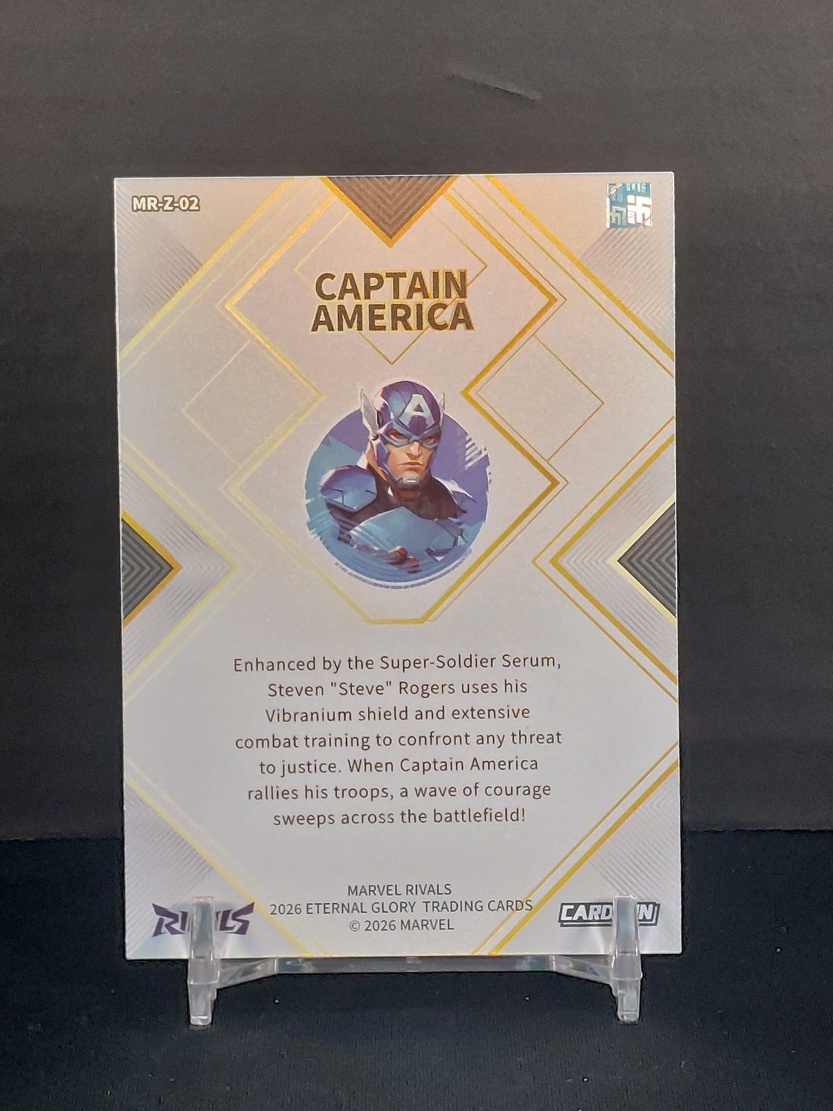 CAPTAIN AMERICA Hero Debut Card 2026 CardFun Marvel Rivals: Eternal Glory