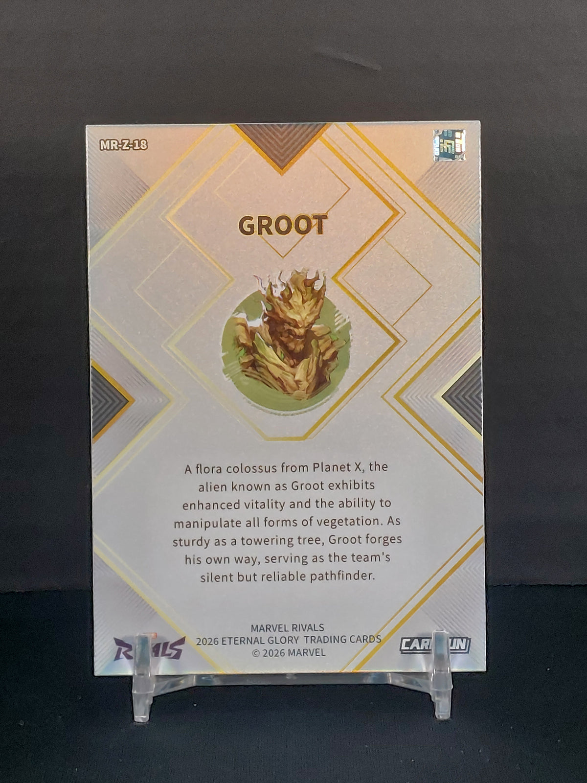GROOT Hero Debut Card 2026 CardFun Marvel Rivals: Eternal Glory