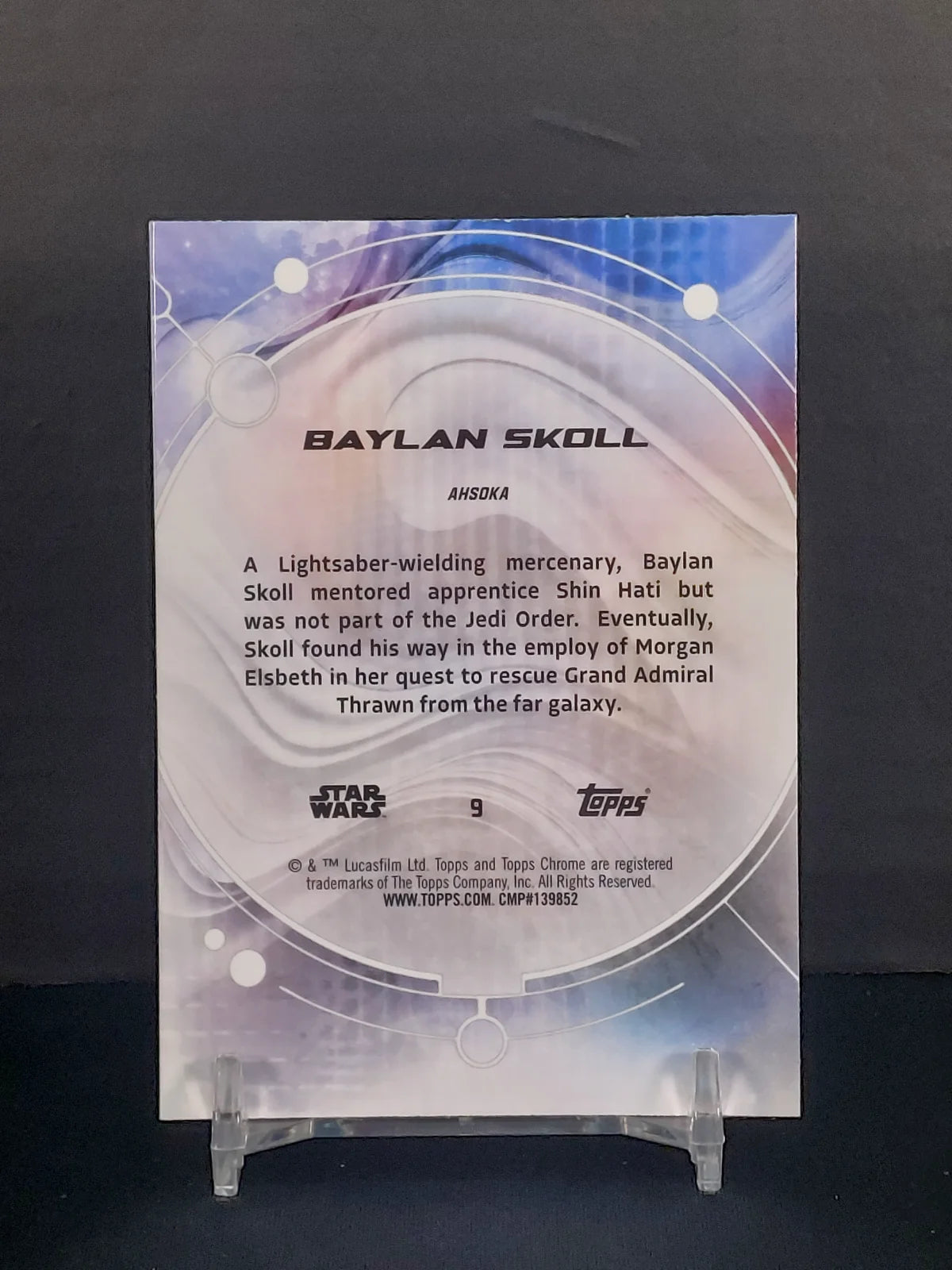 BAYLAN SKOLL #9 - 2026 Topps Chrome Star Wars Raywave Refractor