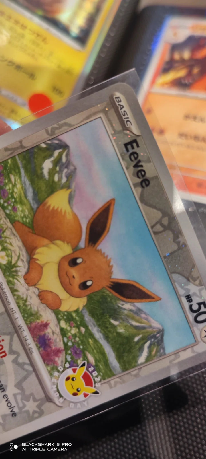 Eevee (Pokemon Day 2025) (Reverse Cosmos Holo) 074/131 (Miscellaneous Cards & Products)