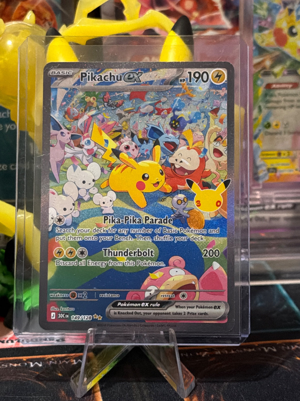 Pikachu ex 149/128 (30th Celebration)
