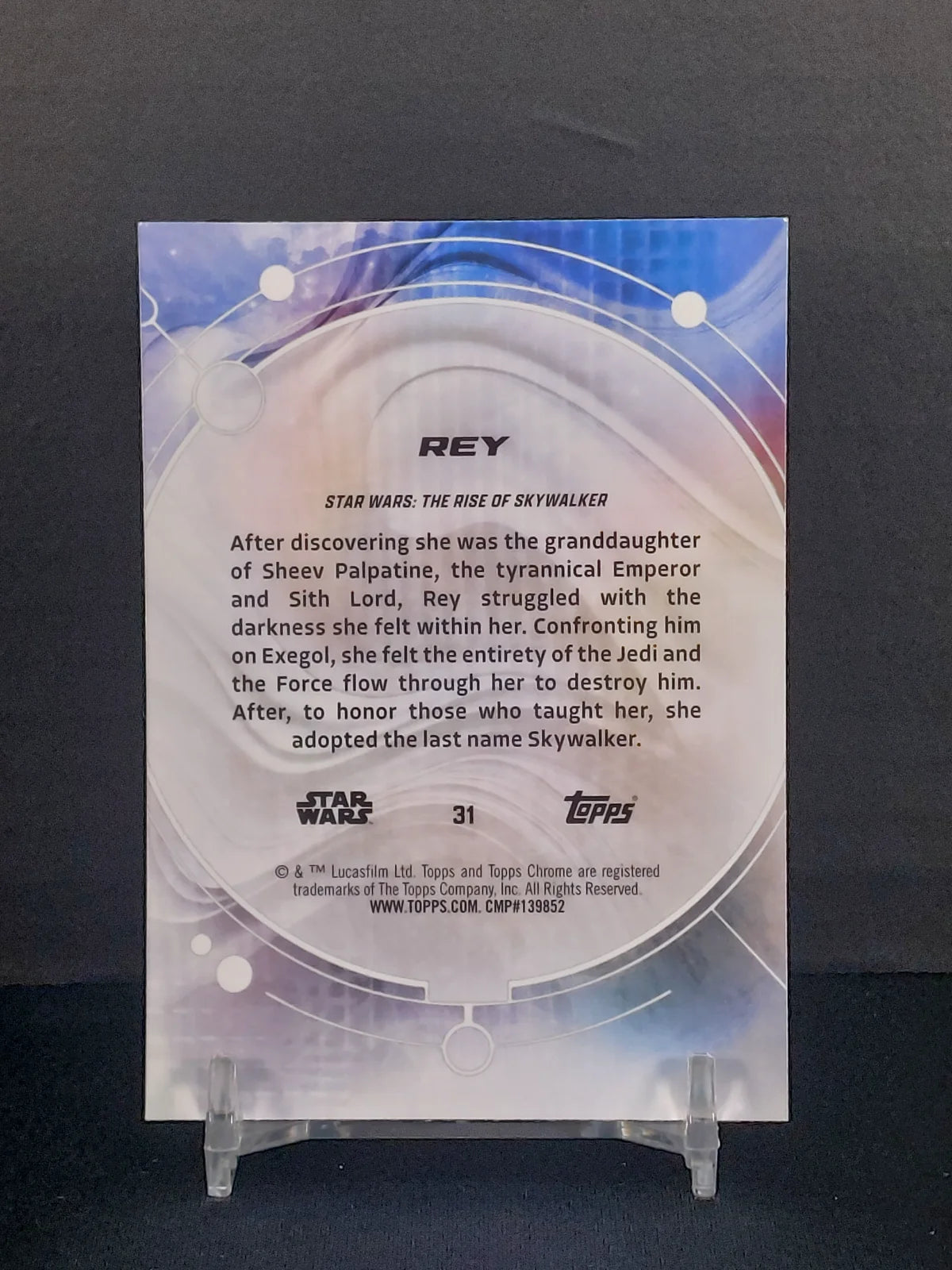 REY #31 - 2026 Topps Chrome Star Wars Raywave Refractor