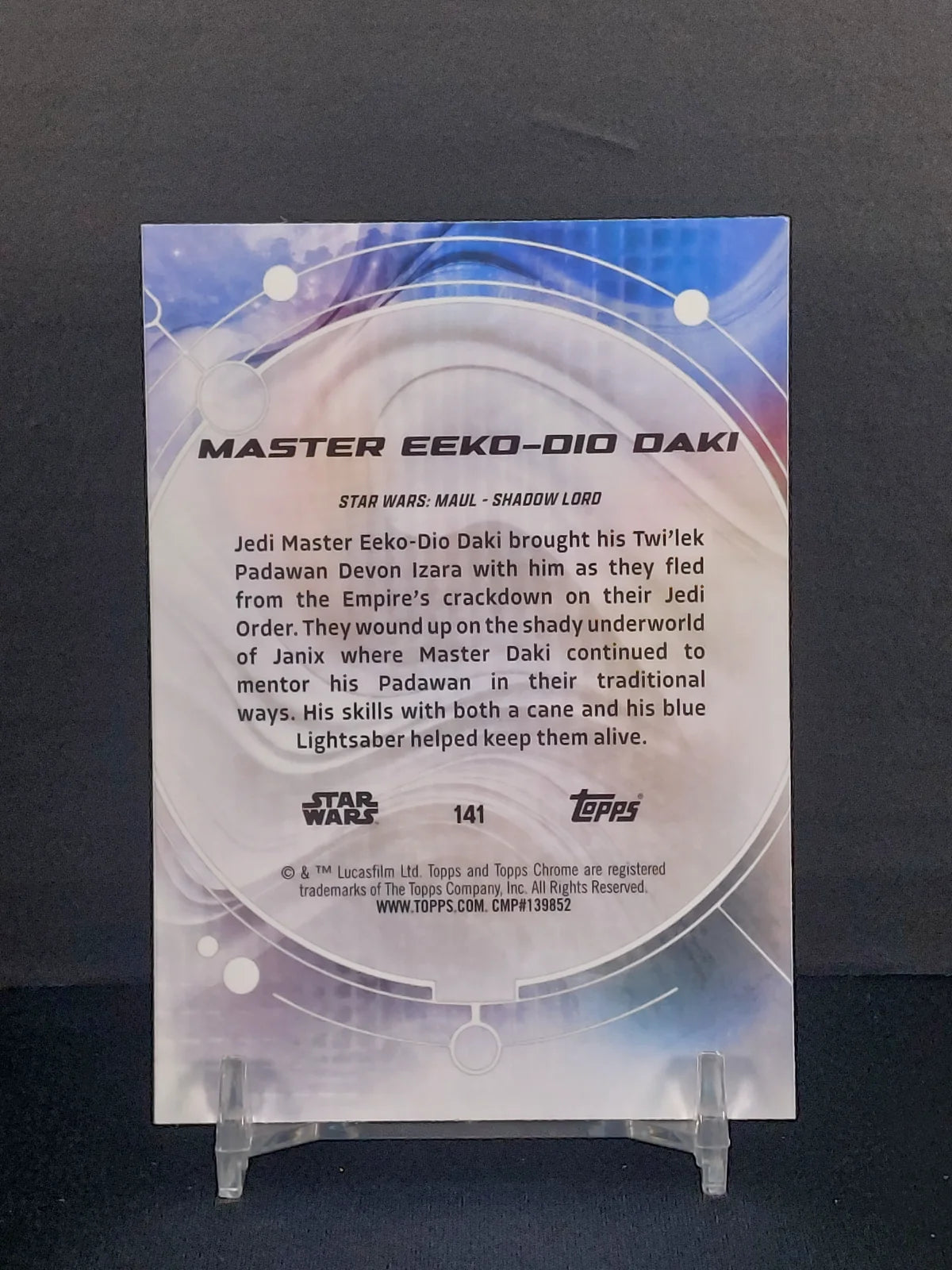 MASTER EEKO-DIO DAKI #141 - 2026 Topps Chrome Star Wars Raywave Refractor