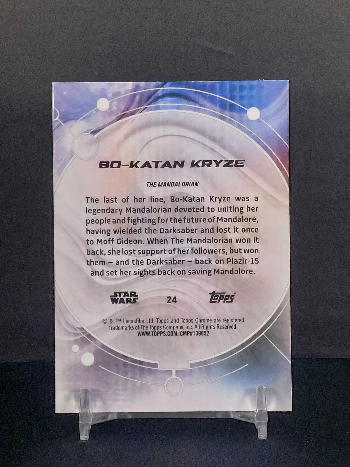 BO-KATAN KRYZE #24 - 2026 Topps Chrome Star Wars Raywave Refractor